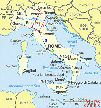 italy map pisa