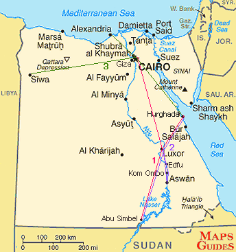 Egypt - mapa