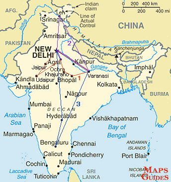 L\'Inde - carte