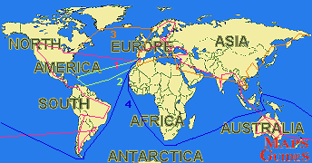 世界 - 地図