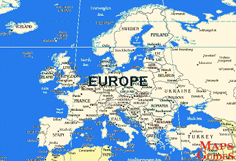 欧洲 - 地图