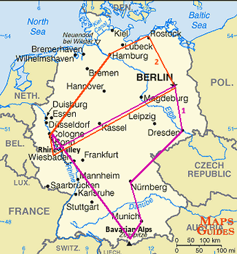 ドイツ - 地図