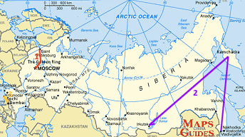 俄罗斯 - 地图