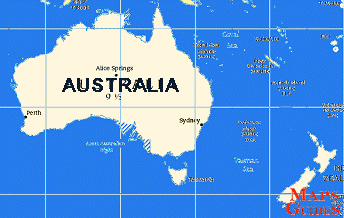 澳大利亚 - 地图